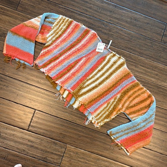 Free People Multicolor Cropped Sweater - NWT! - Picture 7 of 9